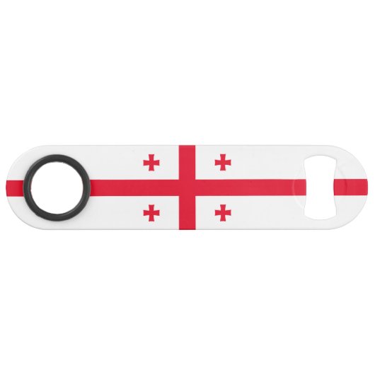 Vlag van Georgië Speed Flessenopener (Voorkant (Horizontaal))