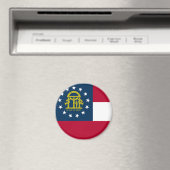 Vlag van Georgië Staat Verenigde Staten Magneet (Insitu (Vaatwasser))