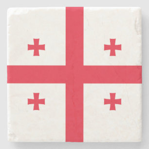 Vlag van Georgië Stenen Onderzetter