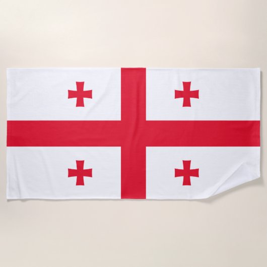 Vlag van Georgië Strandlaken (Voorkant)