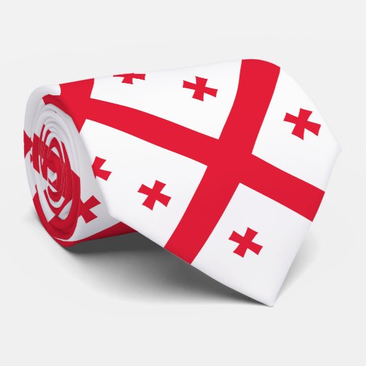 Vlag van Georgië Stropdas (Opgerold)