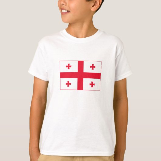 Vlag van Georgië T-shirt (Voorkant)