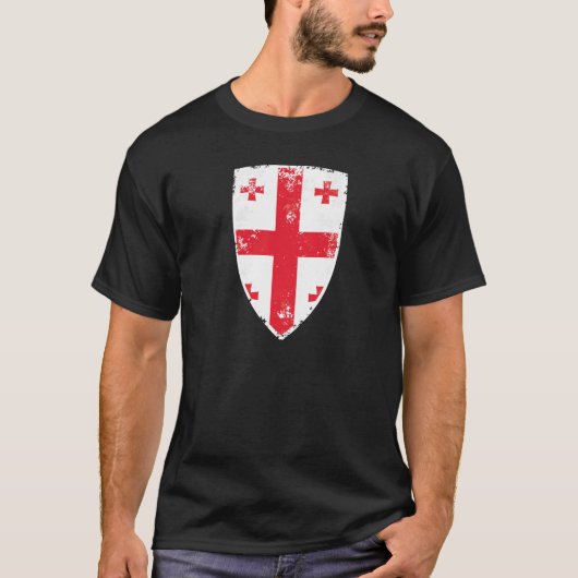 vlag van Georgië T-shirt (Voorkant)