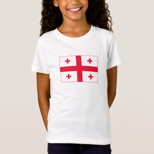 Vlag van Georgië T-shirt (Voorkant)