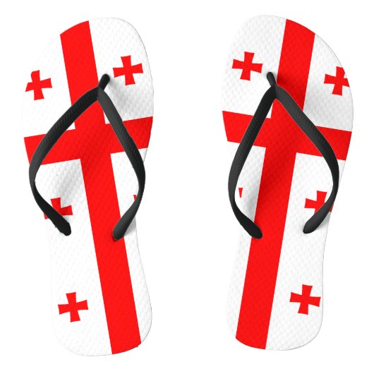 Vlag van Georgië Teenslippers (Voetbed)