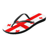 Vlag van Georgië Teenslippers (Schuin)