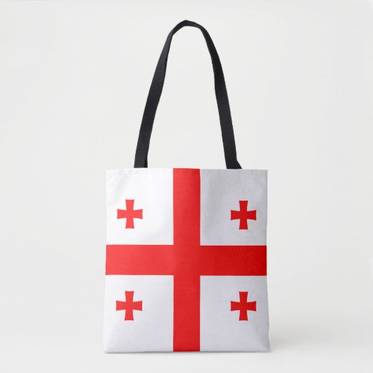 Vlag van Georgië Tote Bag (Voorkant)