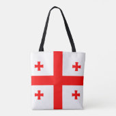 Vlag van Georgië Tote Bag (Achterkant)
