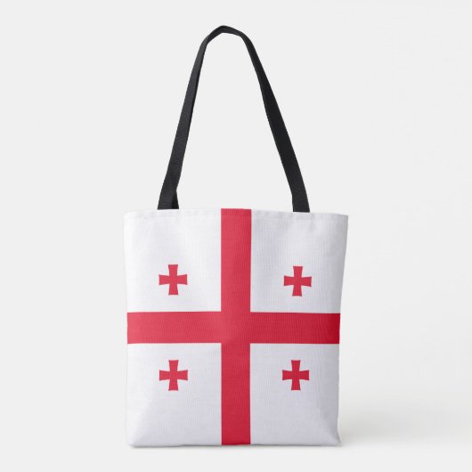 Vlag van Georgië Tote Bag (Achterkant)