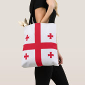 Vlag van Georgië Tote Bag (Dichtbij)
