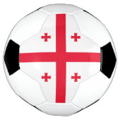 Vlag van Georgië Voetbal (Gedraaid)