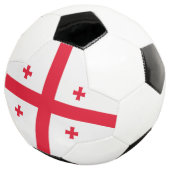 Vlag van Georgië Voetbal (Drie kwart)