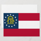 Vlag van Georgië (VS-staat) Briefpapier (Voorkant / Achterkant)