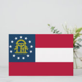Vlag van Georgië (VS-staat) Briefpapier (Staand voorkant)