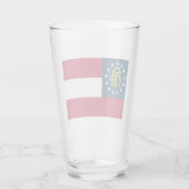 Vlag van Georgië (VS-staat) Glas (Achterkant)