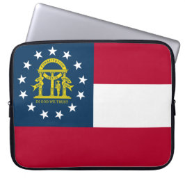 Vlag van Georgië (VS-staat) Laptop Sleeve