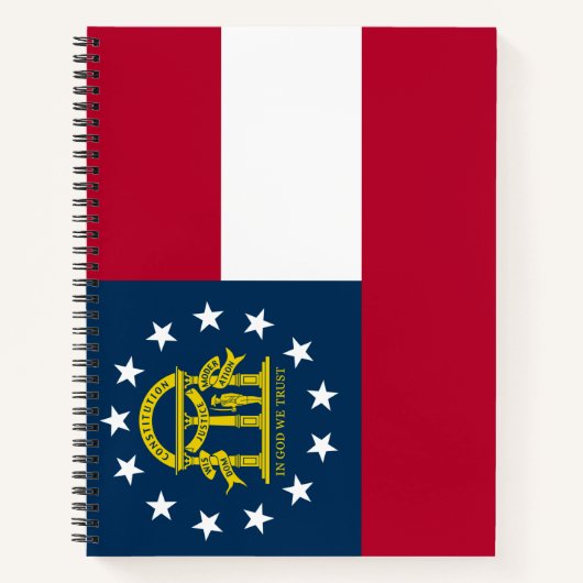Vlag van Georgië (VS-staat) Notitieboek (Voorkant)