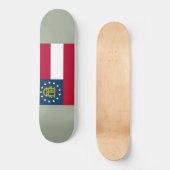 Vlag van Georgië (VS-staat) Persoonlijk Skateboard (Voorkant)
