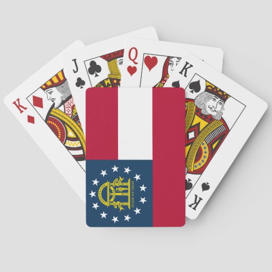 Vlag van Georgië (VS-staat) Pokerkaarten (Achterkant)