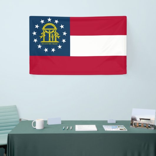 Vlag van Georgië (VS-staat) Spandoek (Beurs)