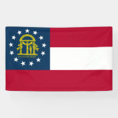 Vlag van Georgië (VS-staat) Spandoek (Horizontaal)