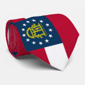 Vlag van Georgië (VS-staat) Stropdas (Opgerold)