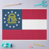 Vlag van Georgië (VS-staat) Tissuepapier (Craft)