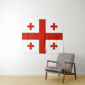 Vlag van Georgië Wandkleed (In Situ (horizontaal))