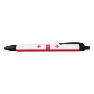 Vlag van Georgië Zwarte Inkt Pen
