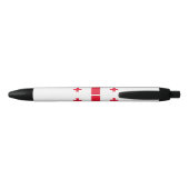 Vlag van Georgië Zwarte Inkt Pen (Achterkant)