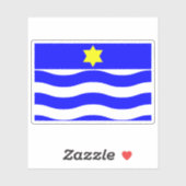 Vlag van Għajnsielem, Malta Sticker (Vel)