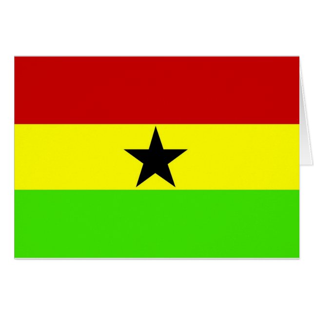 Vlag van Ghana (Voorkant Horizontaal)