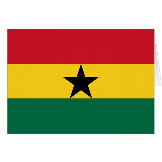 Vlag van Ghana (Voorkant Horizontaal)