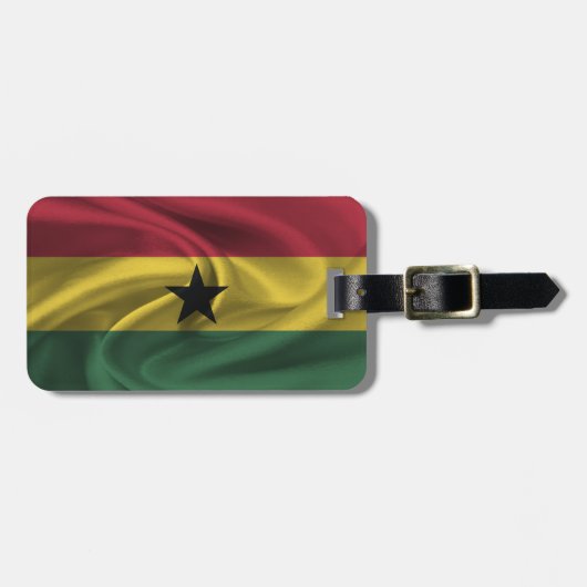 Vlag van Ghana Bagagelabel (Voorkant horizontaal)