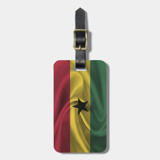 Vlag van Ghana Bagagelabel (Voorkant verticaal)