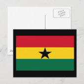 Vlag van Ghana Briefkaart (Voorkant / Achterkant)