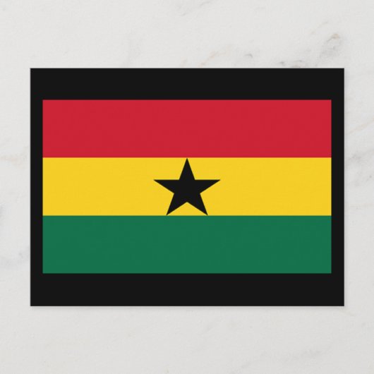 Vlag van Ghana Briefkaart (Voorkant)