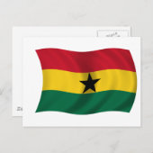 Vlag van Ghana Briefkaart (Voorkant / Achterkant)