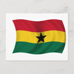 Vlag van Ghana Briefkaart