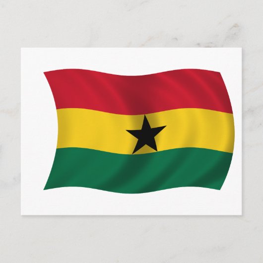 Vlag van Ghana Briefkaart (Voorkant)