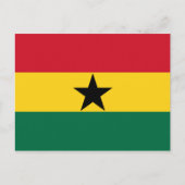 Vlag van Ghana Briefkaart (Voorkant)