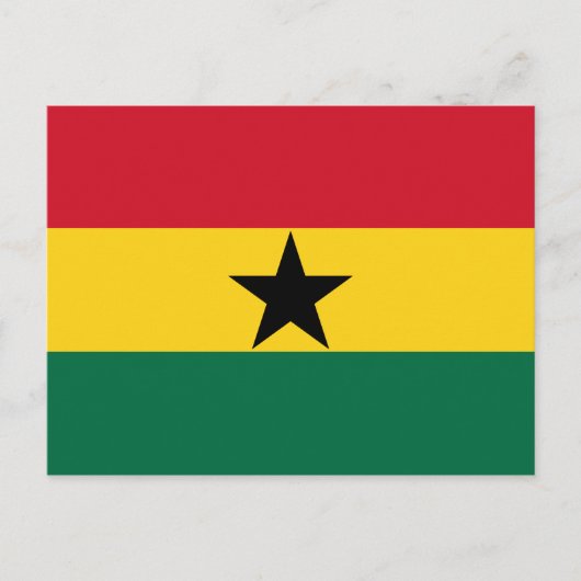 Vlag van Ghana Briefkaart (Voorkant)