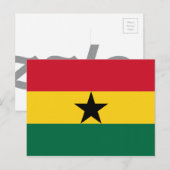Vlag van Ghana Briefkaart (Voorkant / Achterkant)