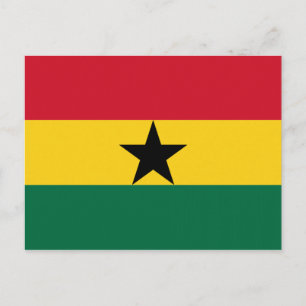 Vlag van Ghana Briefkaart