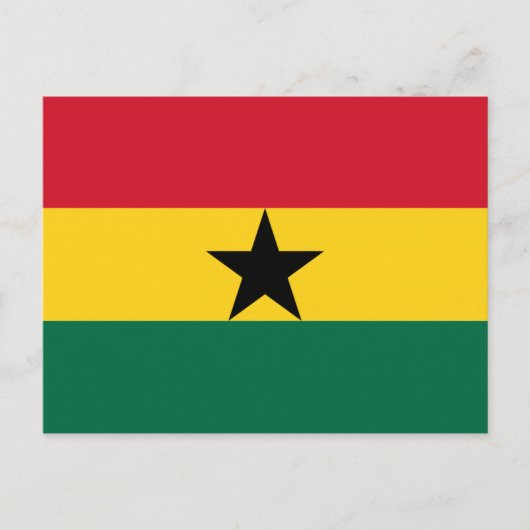 Vlag van Ghana Briefkaart (Voorkant)