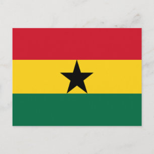 Vlag van Ghana Briefkaart