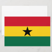 Vlag van Ghana Briefpapier (Voorkant / Achterkant)