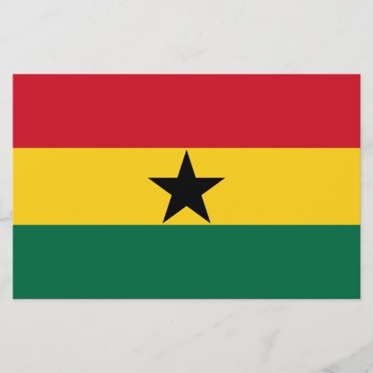 Vlag van Ghana Briefpapier (Voorkant)