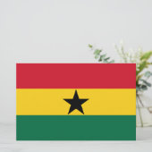 Vlag van Ghana Briefpapier (Staand voorkant)
