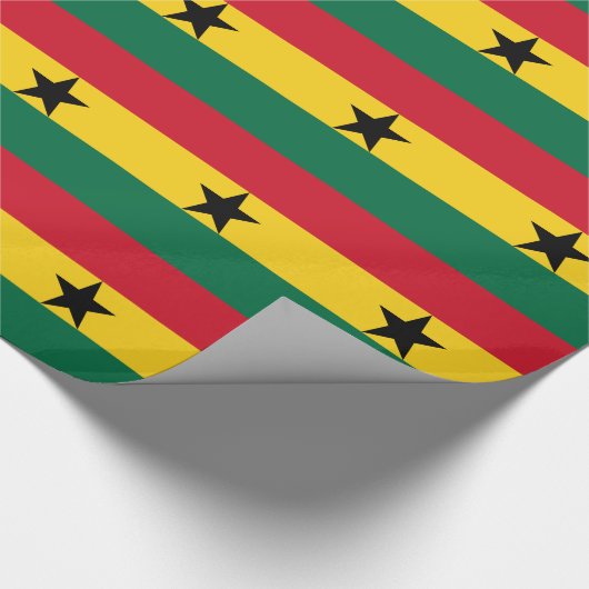 Vlag van Ghana Cadeaupapier (Hoek)